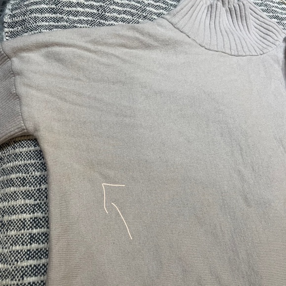 CHALET ET CECI | Mockneck sweater with a front cross-over slit - Picture 12 of 12